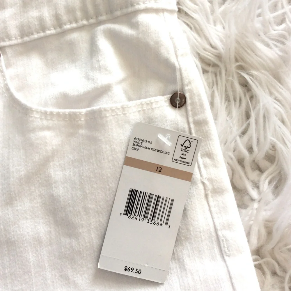 NWT Nine West High Rise Wide Crop Sophia Jean